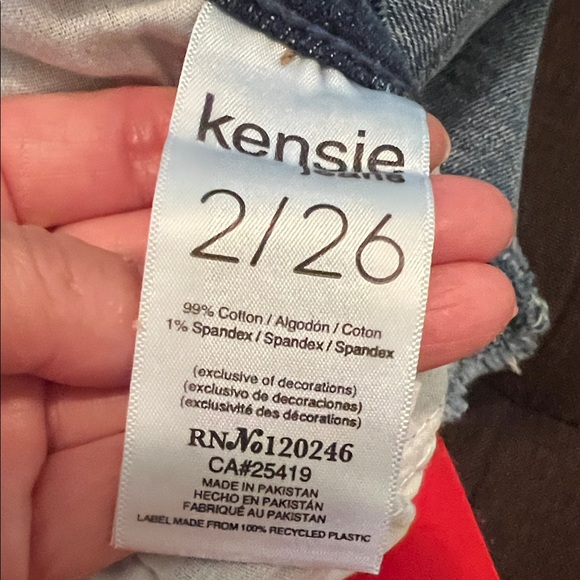 # 0613 +Kensie Women's Blue Denim Shorts - Picture 4 of 11